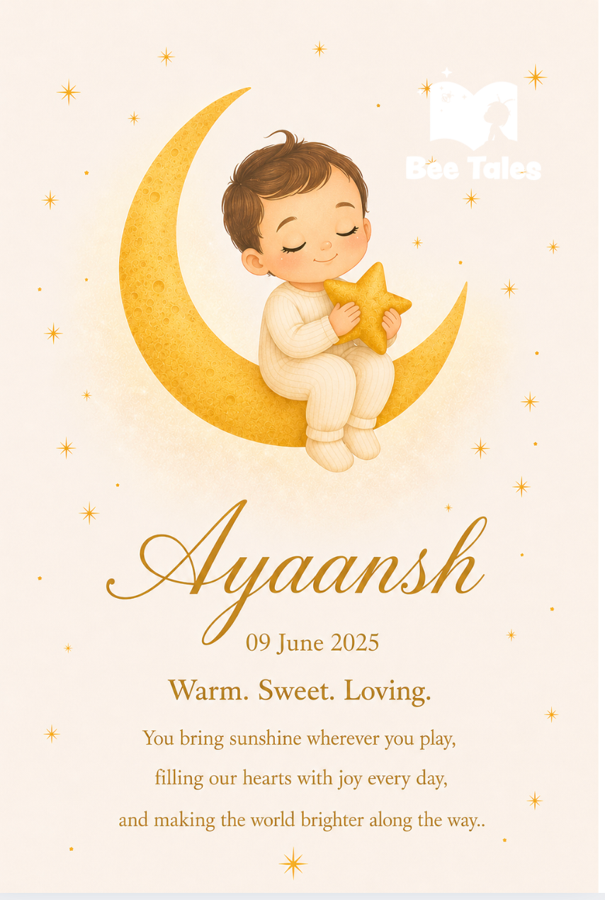 BUNDLE OFFER: PERSONALISED WALL ART POSTER + BEE MASCOT