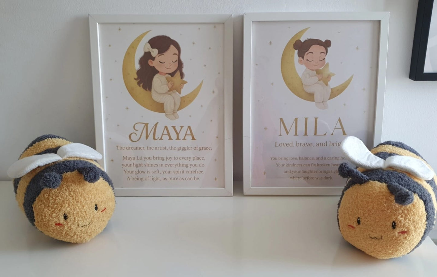 BUNDLE OFFER: PERSONALISED WALL ART POSTER + BEE MASCOT